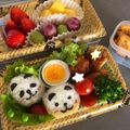まれ子's cooksnap of when they made パンダおにぎり 大量生産可能～.