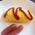 ママメイン！時々子供's cooksnap of when they made レンジ☆ふわふわオムレツ.