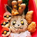 片付けめんどくさがり's cooksnap of when they made 簡単キャラ弁　★ポケモン弁当★.