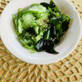 ボブナナ's cooksnap of when they made 【簡単副菜】きゅうりとワカメの酢の物.