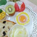 みっちゃん❇️68's cooksnap of when they made かわいい目玉焼き♡コーンでおひさま★.