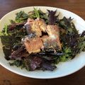 すみっコ歯ブラシ's cooksnap of when they made 鯖缶とレッドマスタード（赤からし菜）.