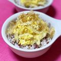 なおミール's cooksnap of when they made ふわり✿梅おかかご飯の新玉葱の炒り卵のせ.