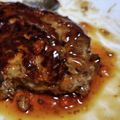 ウッピィ's cooksnap of when they made ❀黄身がトロッ☆テリヤキ月見ハンバーグ❀.