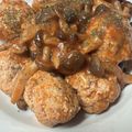 K0A9O0R8U♪'s cooksnap of when they made ぶなしめじと柔らか肉団子のケチャップ煮.