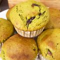 ミアンミアン's cooksnap of when they made ゆであずきと栗のヘルシー抹茶マフィン！.