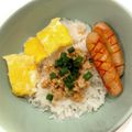 悠LOVE航's cooksnap of when they made 納豆ウインナーごはん♬時短丼♥簡単朝食.