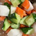 結叶凛's cooksnap of when they made 大根、きゅうり，人参の塩麹和え.