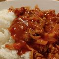 オメナパイストス's cooksnap of when they made 夫が大絶賛の豚こまハヤシライス.