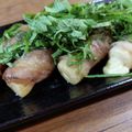 クックR7RKO1☆'s cooksnap of when they made 居酒屋風☆ちくわチーズの肉巻き串焼き.