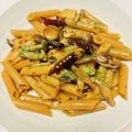 azbjbn's cooksnap of when they made アヒージョ残りオイルできのこパスタ.