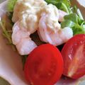 こみく's cooksnap of when they made 春レタスと海老のクリチソースサラダ.