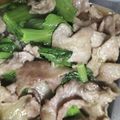 yikar1's cooksnap of when they made 豚肉とサラダ菜炒め.