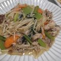 fu♪♪'s cooksnap of when they made 時短！豚肉・小松菜・もやしの旨ポン炒め.