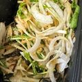 ♡mio1216♡'s cooksnap of when they made ピーマン・玉ねぎ・水菜の塩昆布和え.