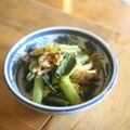 みるく茶's cooksnap of when they made 小松菜と卵の野菜炒め♪簡単フライパンで.