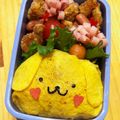 はやぴんく's cooksnap of when they made ポムポムプリン　キャラ弁　簡単.