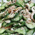 かなくんマミー's cooksnap of when they made きゅうりとちくわのツナマヨおかかサラダ.
