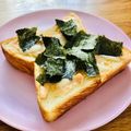 ねっちゃんっ's cooksnap of when they made 妊娠中たべた明太マヨ海苔チーズトースト.