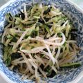 えりきゃんでぃ's cooksnap of when they made もやしときゅうりの海苔ゴマ酢和え.