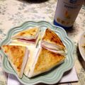 うたかた。's cooksnap of when they made ★我が家の定番★はんぺんハムチーズサンド.