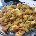 ☆ayami☆26's cooksnap of when they made レンジで簡単！ウインナーと玉子の炒飯.