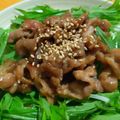 ちーまぐ's cooksnap of when they made カリカリ豚の照り焼き丼☆しょうが風味.
