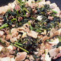 ママメイン！時々子供's cooksnap of when they made すき焼き風春菊と豆腐の卵とじ☆.