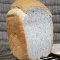 mmameco's cooksnap of when they made HBでしっとりふわふわ長芋とゴマの食パン.