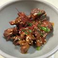 okamelove's cooksnap of when they made 砂肝のピリ辛味噌炒め.