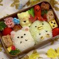 なつき☆ミ's cooksnap of when they made すみっコぐらし＊白くま&ペンギンキャラ弁.