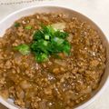 柴犬のお顔☆'s cooksnap of when they made 簡単♡玉ねぎと豚ひき肉の麻婆丼♡.