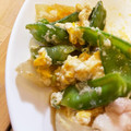 はにーくろーばー's cooksnap of when they made シャキッ絹さやとしんなり玉ねぎの卵とじ.