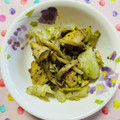 チェックのミニくま's cooksnap of when they made 鶏むね肉とキャベツきのこの中華炒め.