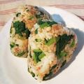 ペキのリリー's cooksnap of when they made かぶの葉のおにぎり.