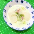 ふたごゆき's cooksnap of when they made 【かぶ玉ねぎとベーコンのミルクスープ】.