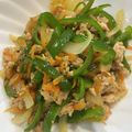 春巻きママ's cooksnap of when they made ピーマンと人参の鶏ひき肉炒め.