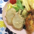 mmameco's cooksnap of when they made 葉付ニンジンのかき揚げとキクイモの天ぷら.