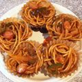 tikariri's cooksnap of when they made 【作りおき】冷凍用ナポリタン【お弁当に】.
