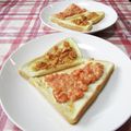 papepo☆'s cooksnap of when they made 超簡単！鮭マヨトースト.