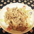 龍青空ママ's cooksnap of when they made 簡単♡息子大好き♡豚のしょうが焼き♡.