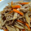 ちーまぐ's cooksnap of when they made 簡単スピードおかず！甘辛豚ゴボウ.