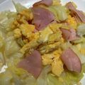 りくゆなママ's cooksnap of when they made キャベツとふんわり卵とハム炒め.
