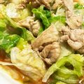 菜つ実☆ミ's cooksnap of when they made とっても簡単★豚こま肉とレタスの炒め物.