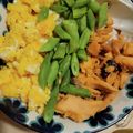 mayaxjr's cooksnap of when they made 鮭の三色丼.