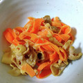main73's cooksnap of when they made ♢人参と豚肉のオイマヨ胡麻炒め♢.
