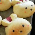 しろろにゃん's cooksnap of when they made うさぎちゃん♡あんパン.