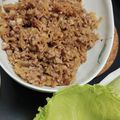 さやぞ～'s cooksnap of when they made 豚挽き肉のレタス包み.