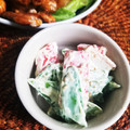 ふか谷's cooksnap of when they made 絹さやとカニカマのワサマヨ和え.