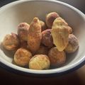 picachi's cooksnap of when they made 節約★身体に優しい米粉のさつま芋ドーナツ.